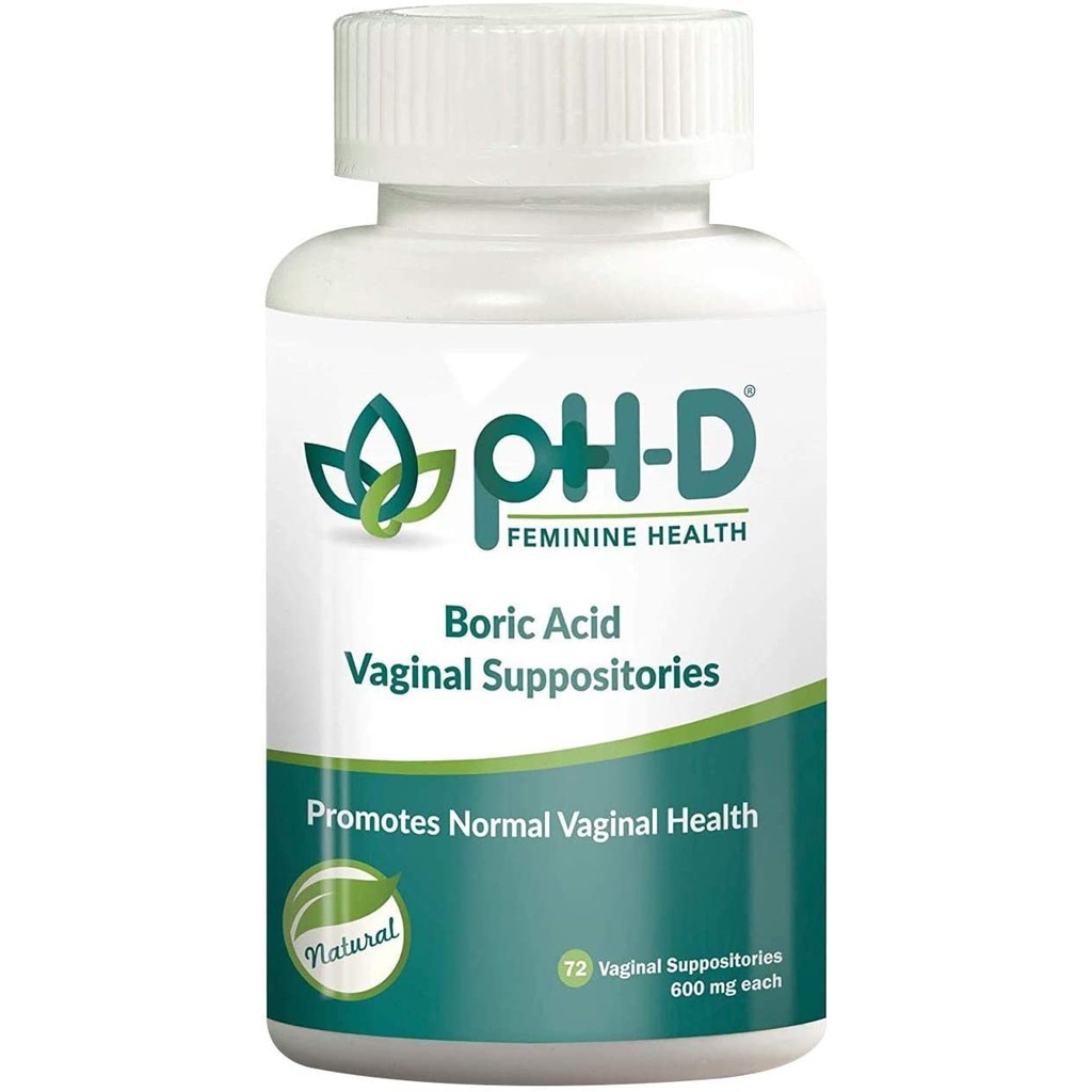 Ph D 72 Count 600 Mg Boric Acid Suppositories For Bv Bacterial Vaginosis Yeast Fungal Infection Shopee Philippines