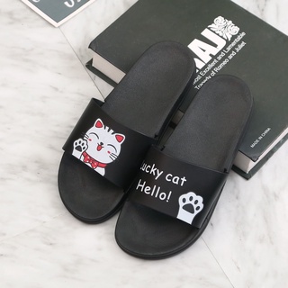 2022 New Lucky Cat Slippers Bathroom Slippers Outside Wear Slippers Summer Style#038
