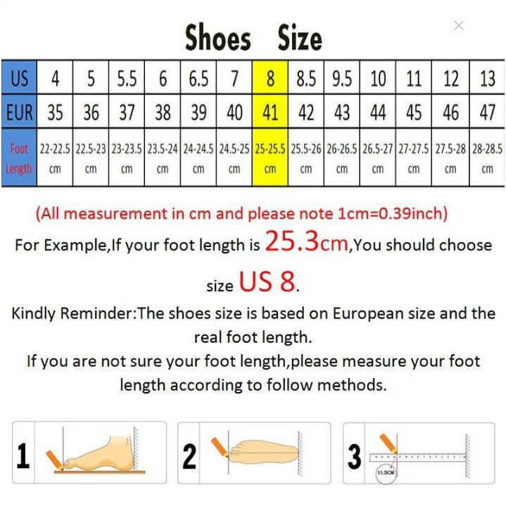 cm shoe size to us