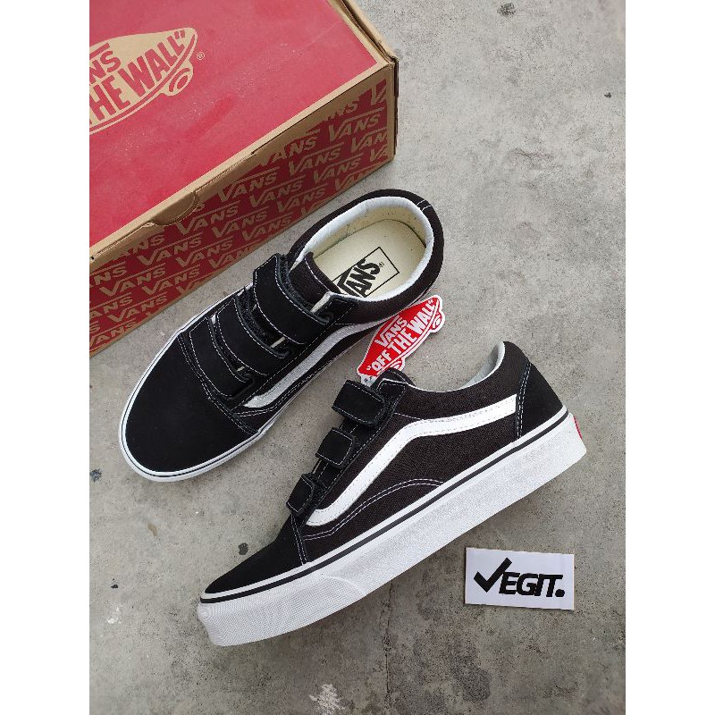 vans old skool velcro black