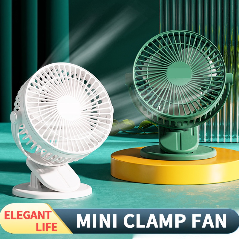 Rechargeable Mini USB Fan Clamp Fan CLIP FAN Fresh Summer Desk Mini Fan