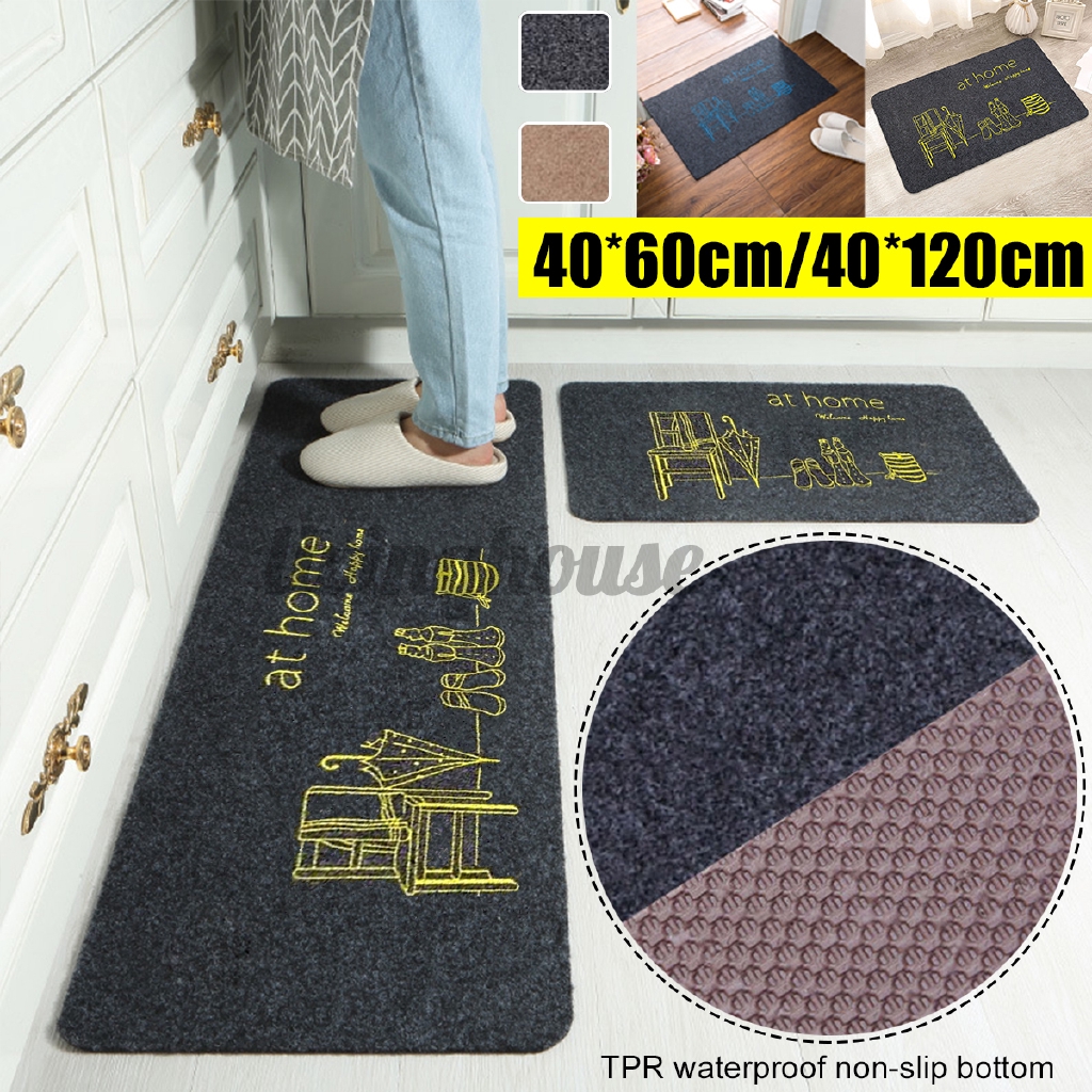 40x60 40x1cm Kitchen Bathroom Floor Mat Anti Slip Area Rugs Washable Carpet Shopee Philippines
