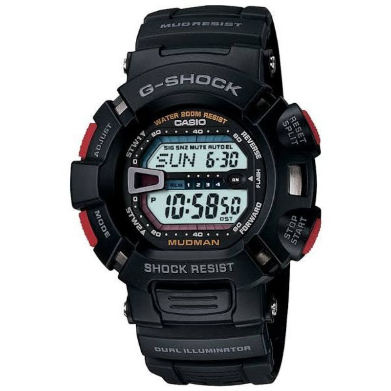 Casio gshock mudman G-9000 Watch strap Light Black