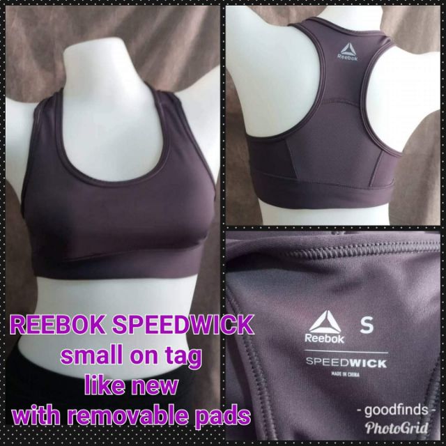 reebok speedwick bra