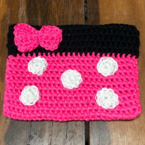 minnie mouse crochet purse