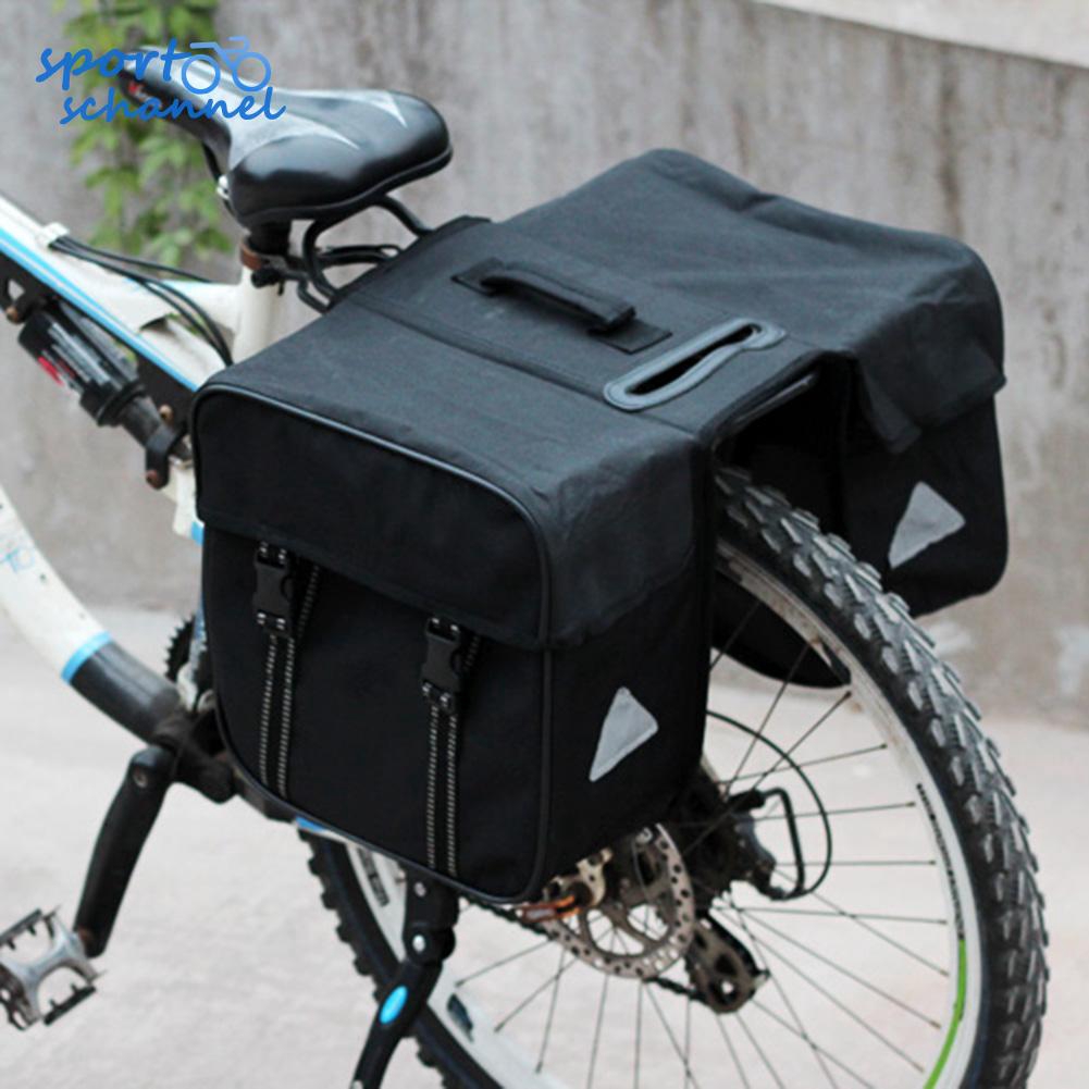 mountain bike pannier rack and bag