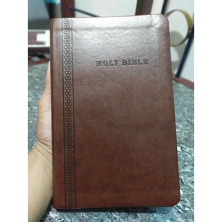 Thinline Leather KJV Bible with red letter in Christ