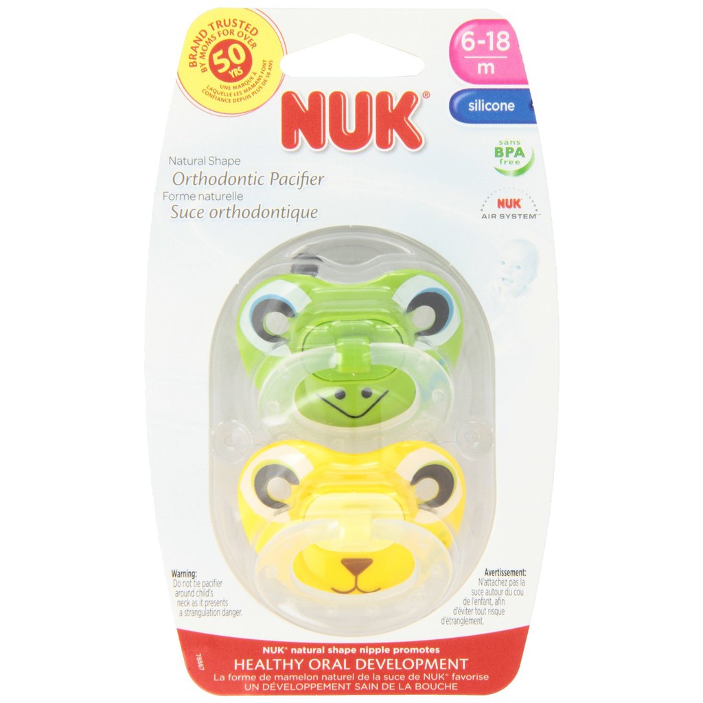 nuk pacifier with animal