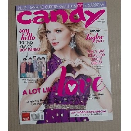 Taylor Swift Jasmine Curtis Smith Myrtle Sarrosa February 2013 Edition Candy Collectible Magazine