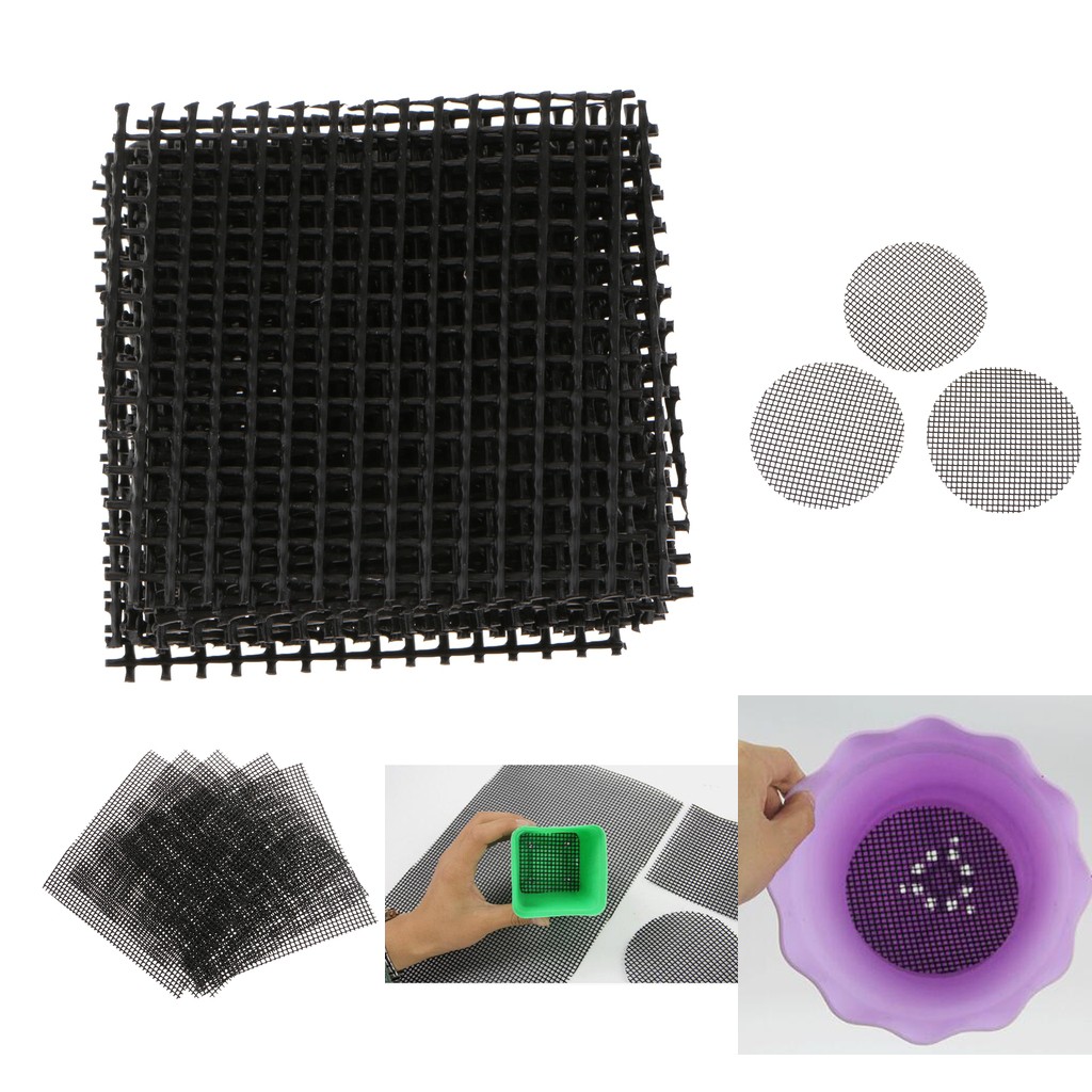 5 x Plastic Drainage Net Bonsai Mesh for Pest Control,Garden Care 15 x