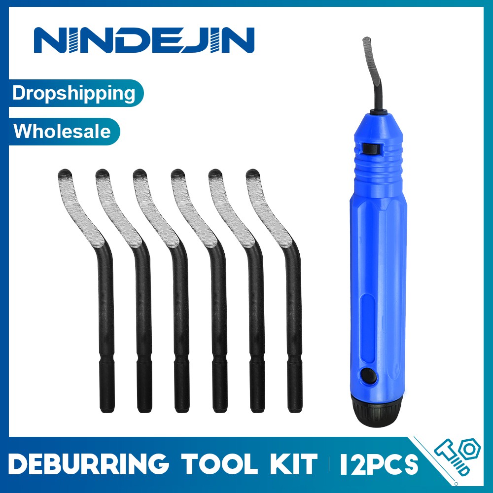 NINDEJIN Deburring Tool Trimming Knife Scraper Plastic Handle NB1100