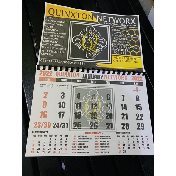 Personalized Calendar 2022 Shopee Philippines