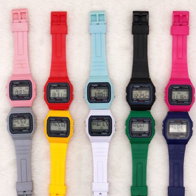 casio f91w colors