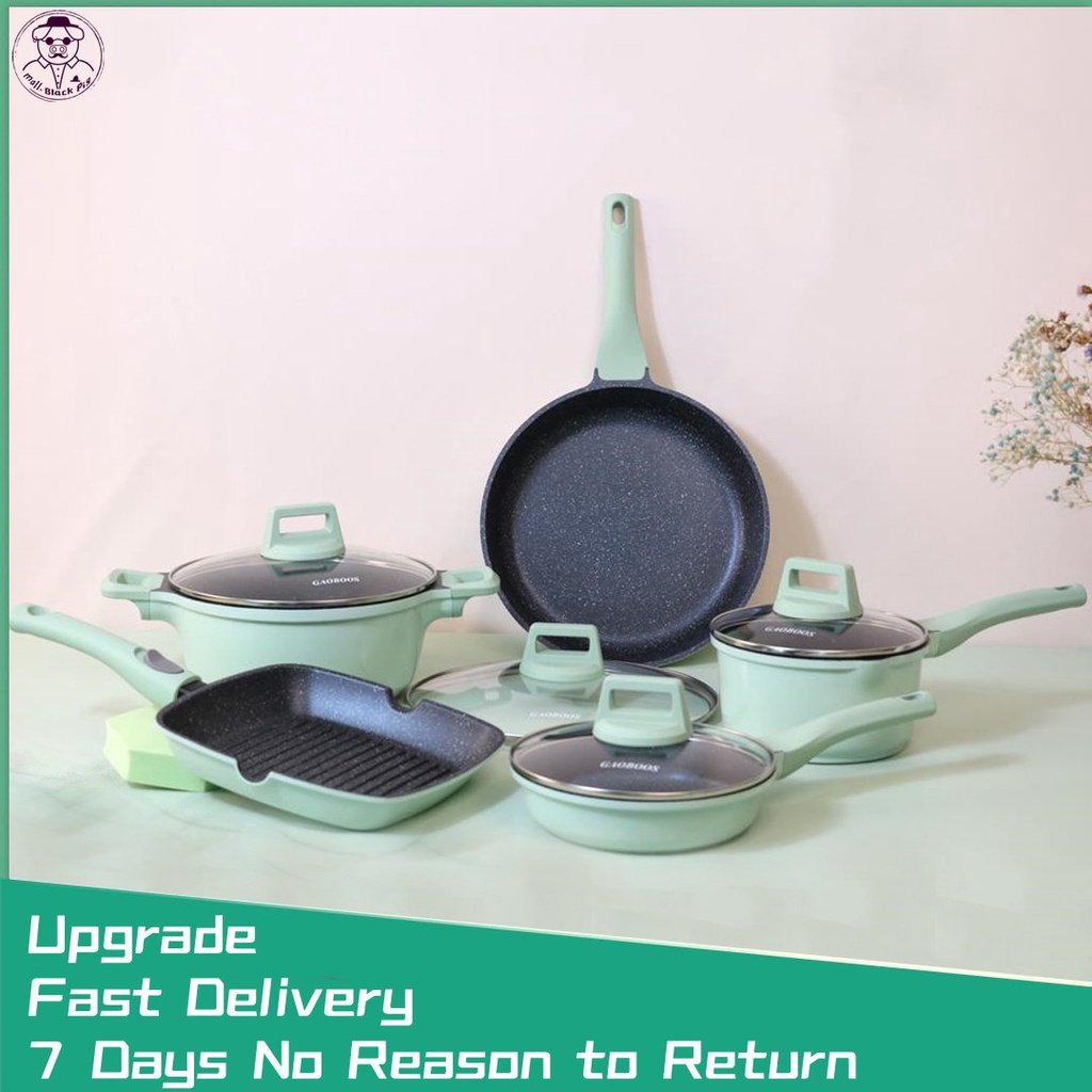 Gaoboos NonStick Pan Set Frying Pan Steak Grilling Pan Saucepan Milk