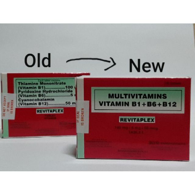 Vitamin B Complex Revitaplex 100 Tablets Shopee Philippines