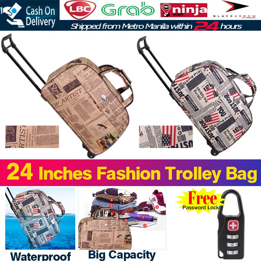 trolley bag shopee