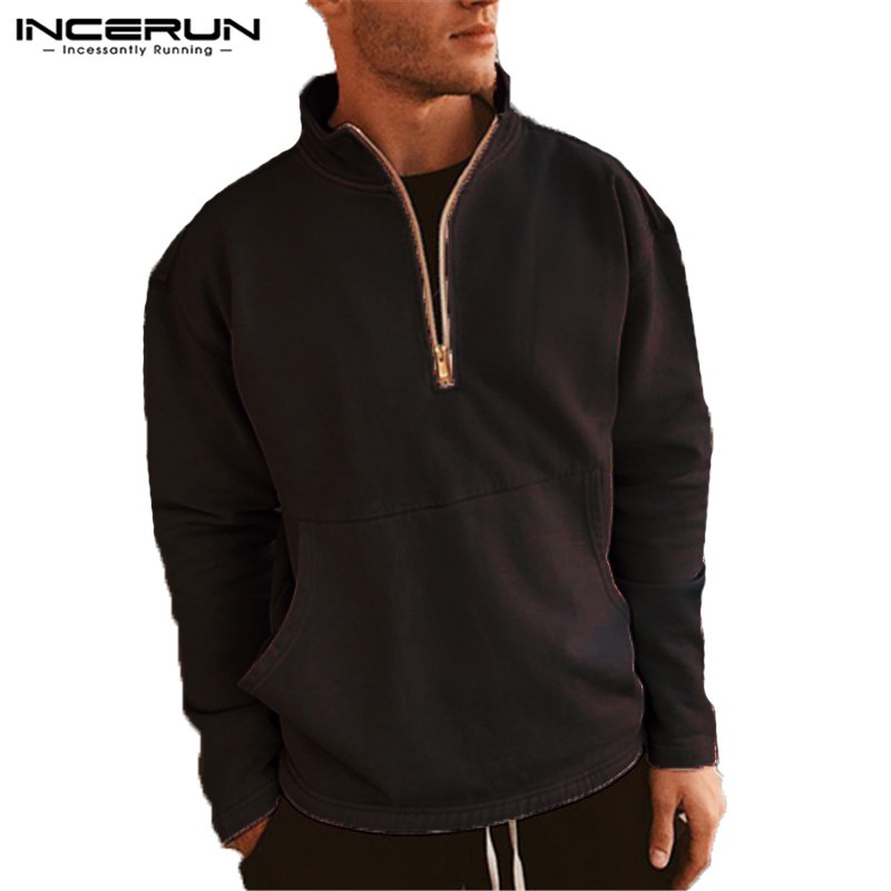 mens half zip fleece jumper