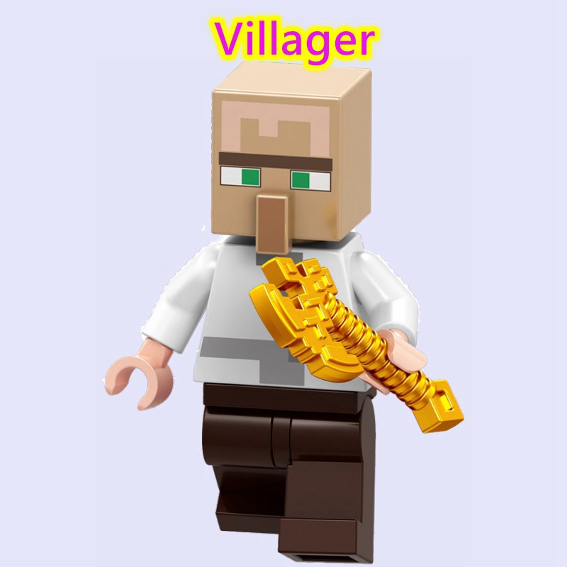 lego minecraft villager minifigure