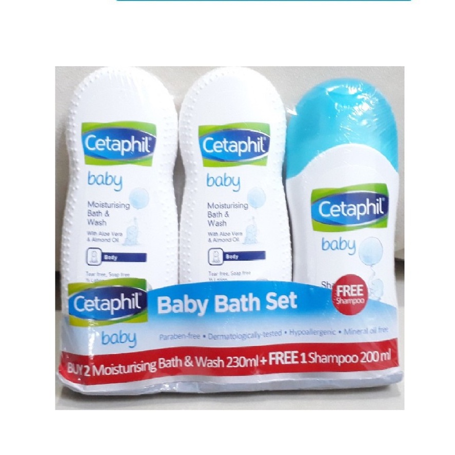 Cetaphil Baby Bath Set (2x Moisturizing Bath & Wash with FREE Shampoo 200ml) Shopee Philippines