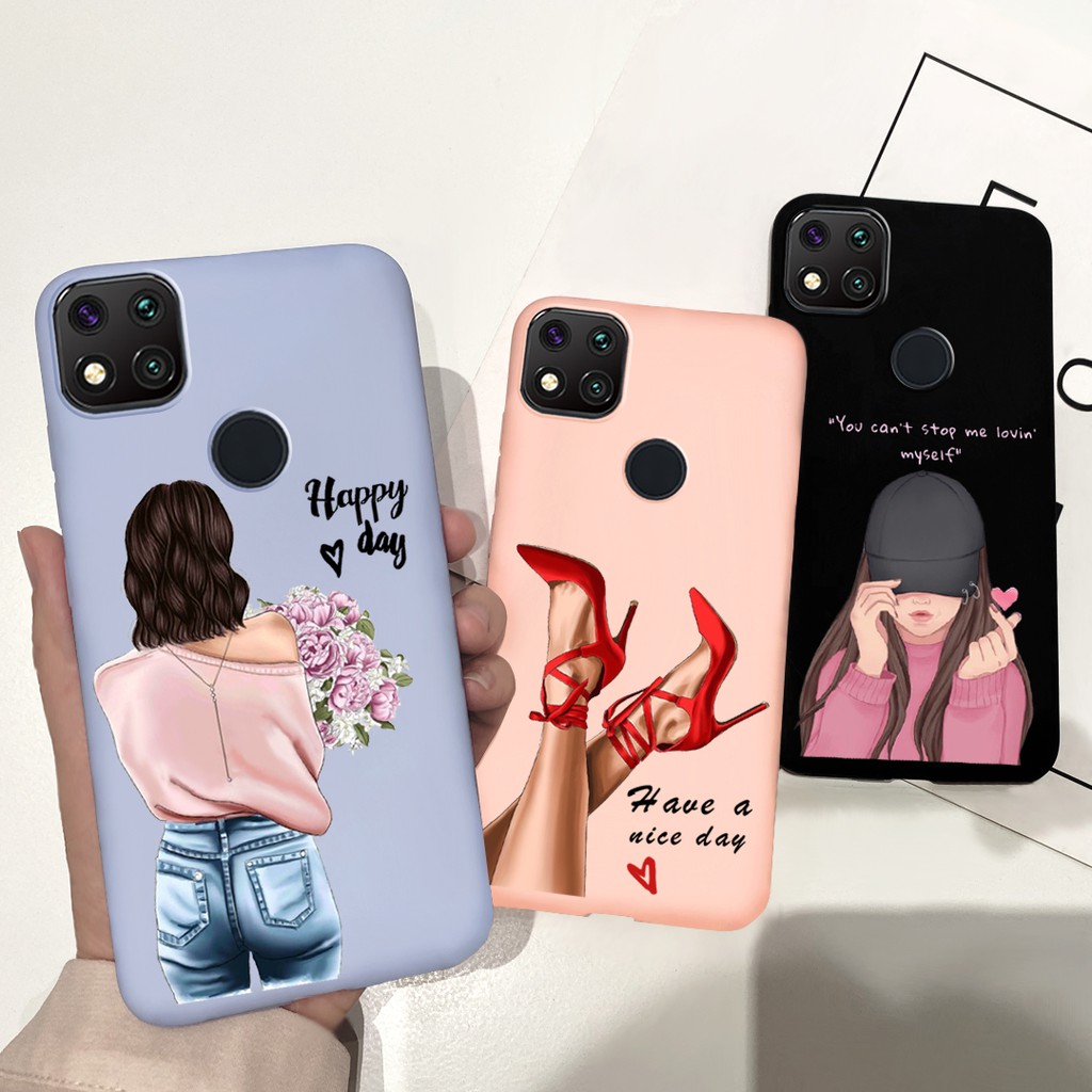 Casing Xiaomi Redmi 9C Redmi9A Redmi9 Fashion Beautiful Grils Pattern ...