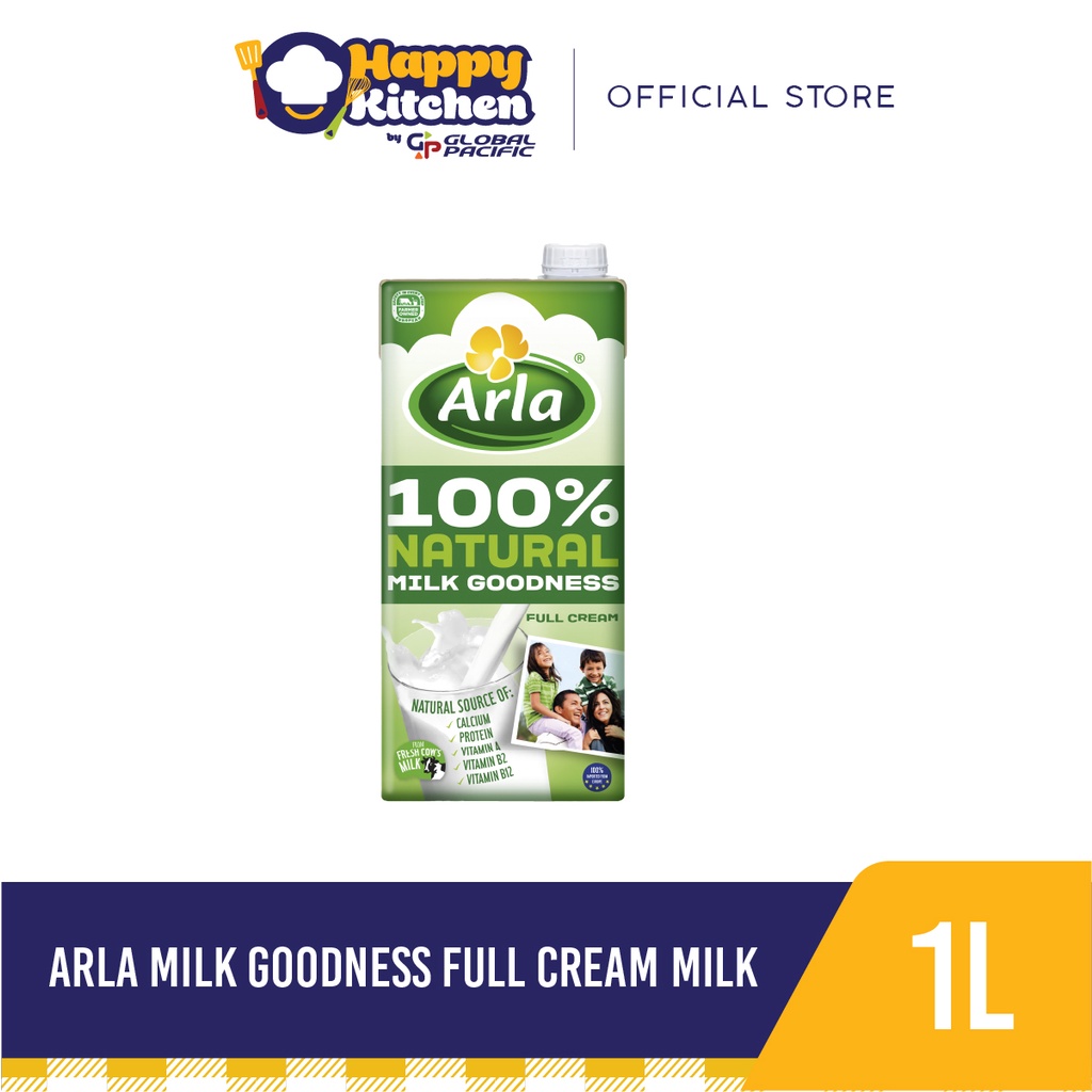 Arla Milk Goodness Full Cream Milk 1L | Shopee Philippines