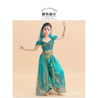 Children's Belly Dance New Jasmine Princess Costume Indian Aladdin Magic Lamp Girls' Performance #4