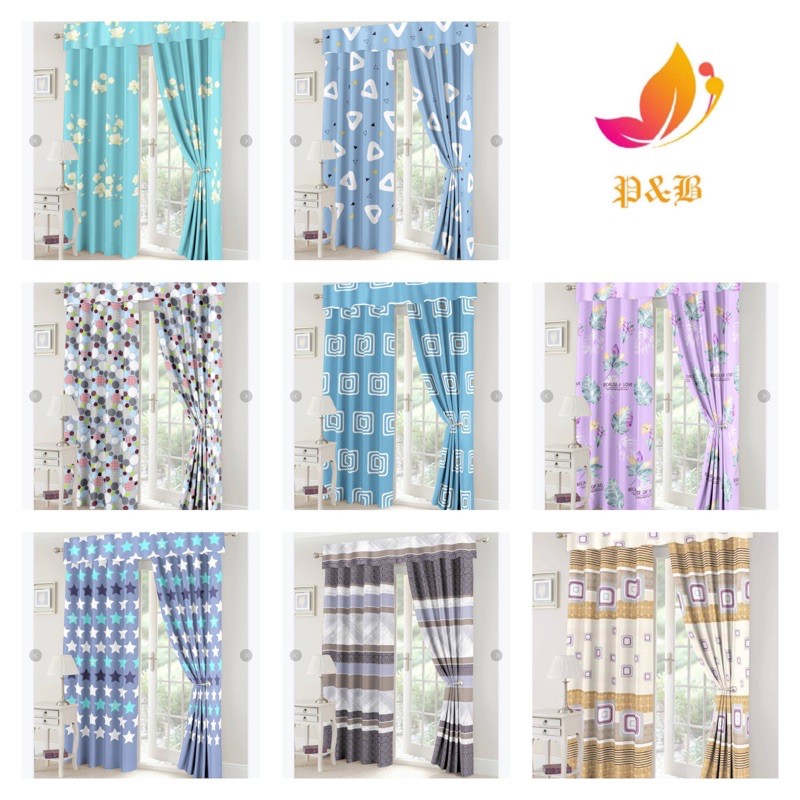 CURTAIN POLYCOTTON (WINDOW CURTAIN) | Shopee Philippines