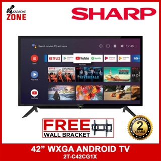 Sharp 2T-C42CG1X Sharp 42” 2K HD ANDROID TV (2 Years Warranty) /  smart led tv / Sharp smart tv
