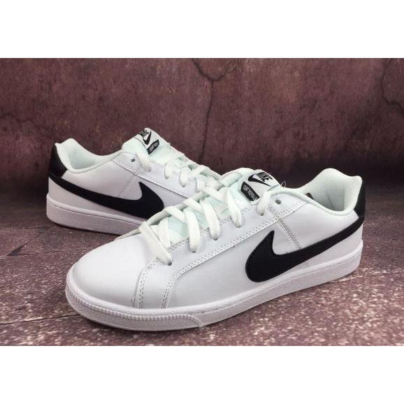 nike court royale white black