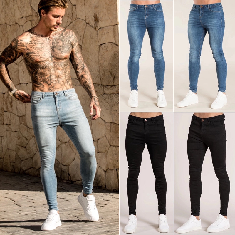 skinny fit stretch jeans mens