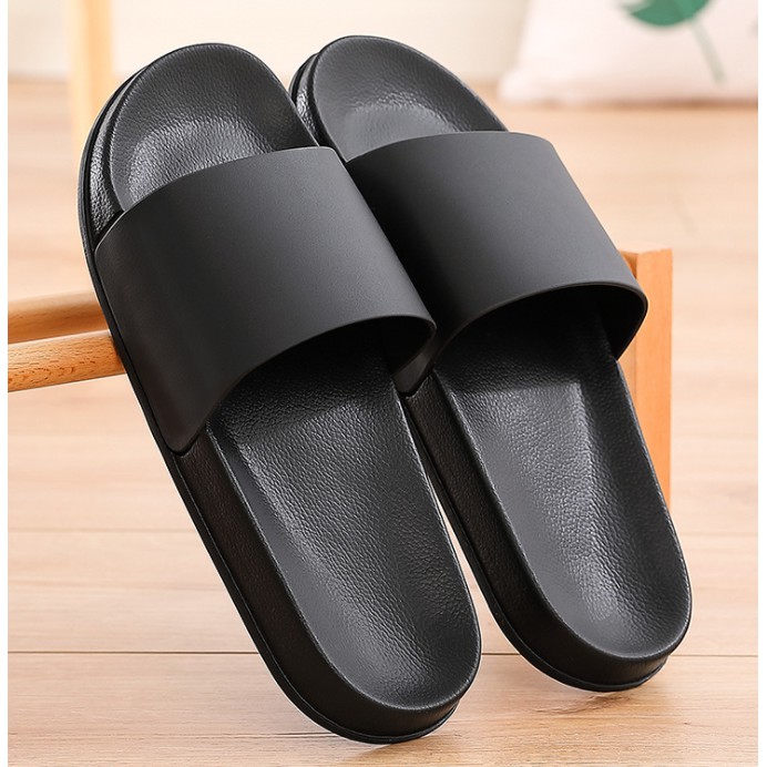 black slides plain