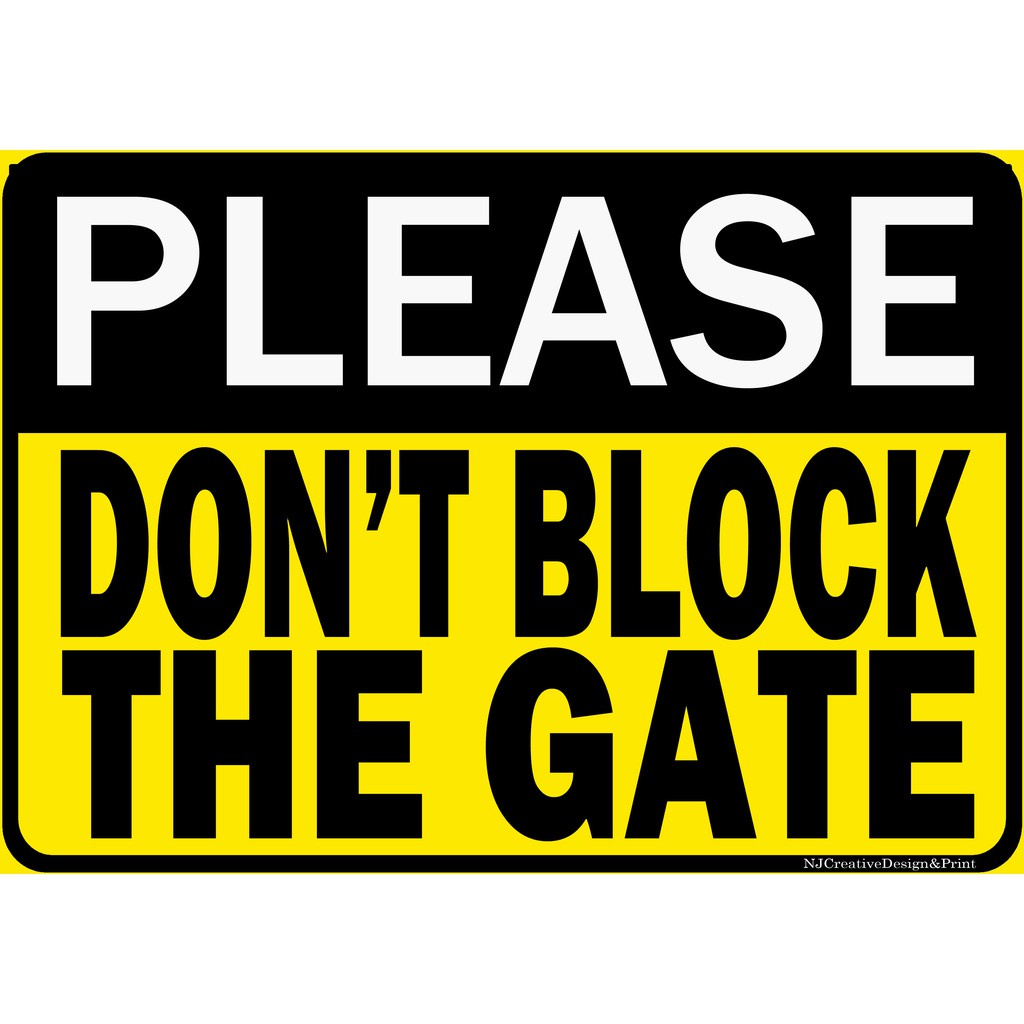 please-don-t-block-the-driveway-yellow-signage-pvc-plastic-like-id-7