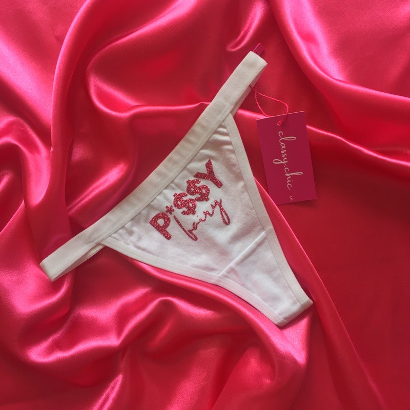 P*SSY Fairy White Thong | Shopee Philippines