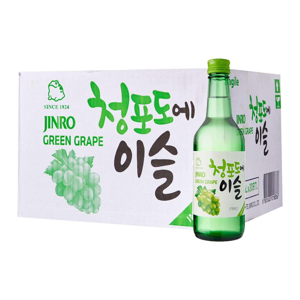 Jinro Chamisul Green Grape Soju Case 20 X 360ml Shopee Philippines