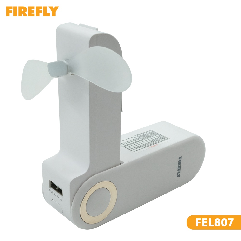 Handy Foldable Fan with Power Bank Multifunction Fan FIREFLY FEL807