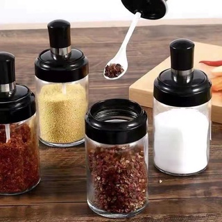 250ML Idea Box Minimalist Household Spoon Cover One Glass Moisture-proof Transparent Jar
