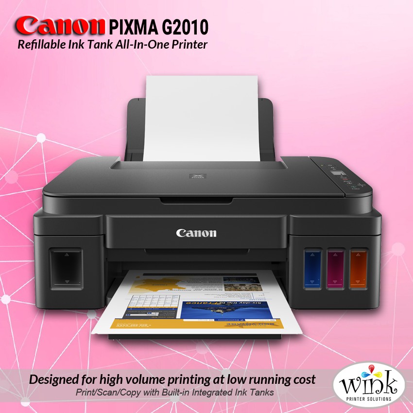 Canon Pixma G2010 Printer Scanner Copier or Xerox Refillable Ink Tank