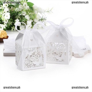 10/50/100pcs Wedding Party Favor Butterfly Paper Candy Gift Boxes With Ribbon BR 