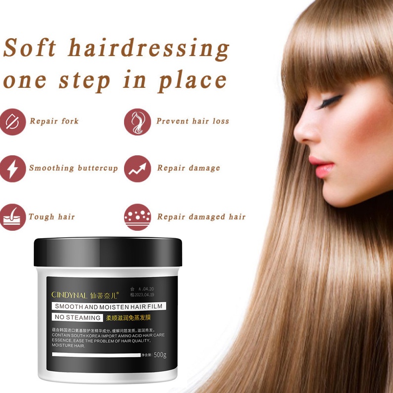 CINDYNAL Hair conditioner Moisturizing Smooth Non Steaming Hair Mask ...