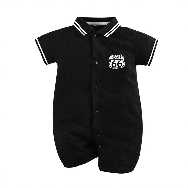 Toddle boy Romper Clothes Baby Summer Gentleman Korean Fashion Cotton Short Sleeves Jumpsuit Boys Polo Jumper Onesie