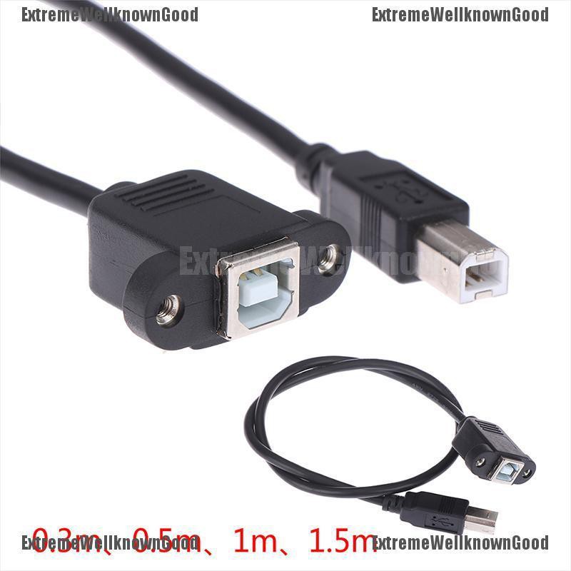 Usb 20 Type B Male To Type B Female Printer Extension Cable With Panel Mountthe Latest Shopee 6840