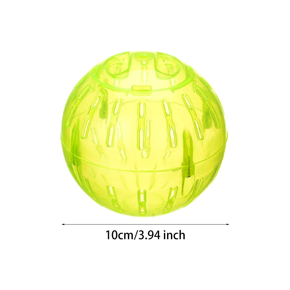 10cm Indoor Outdoor Pet Toy Plastic Hamster Ball Running Wheel Game Hollowed Out