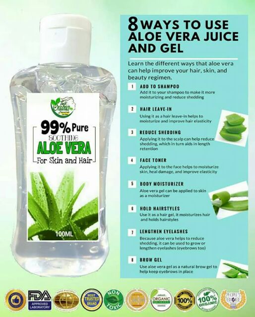 99 Aloe Vera Gel By Tin S Organics Shopee Philippines