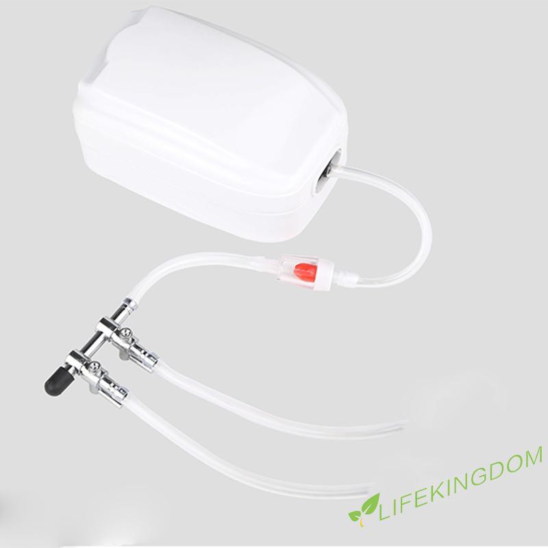 4-Way Air Flow Control Lever Valve For Aquarium - 2 Pack With Tubing Connectors