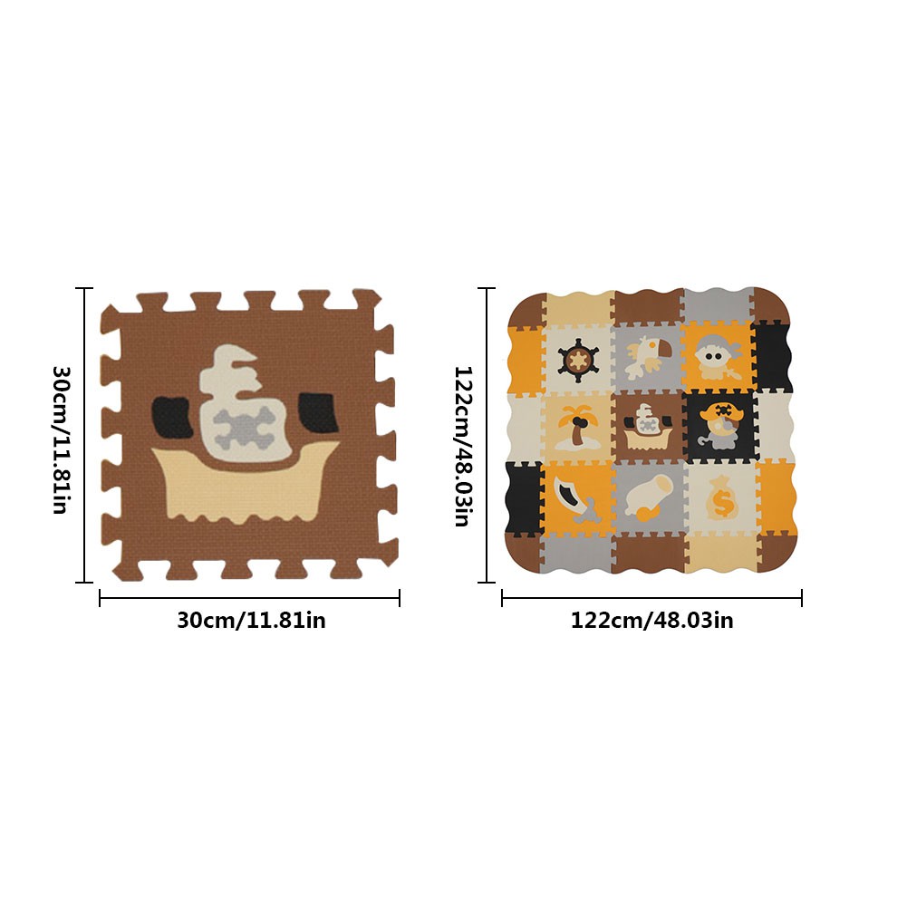 baby foam play mat with fence