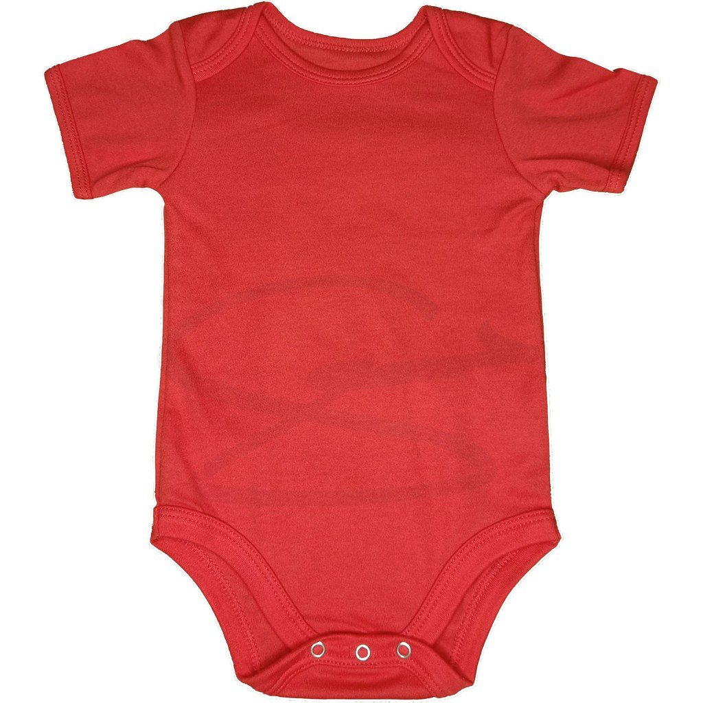 red newborn onesie