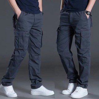 Men’s 6 Pocket Cargo Pants 4 Colors Maong Pants for Men Lalaki Makapal ...