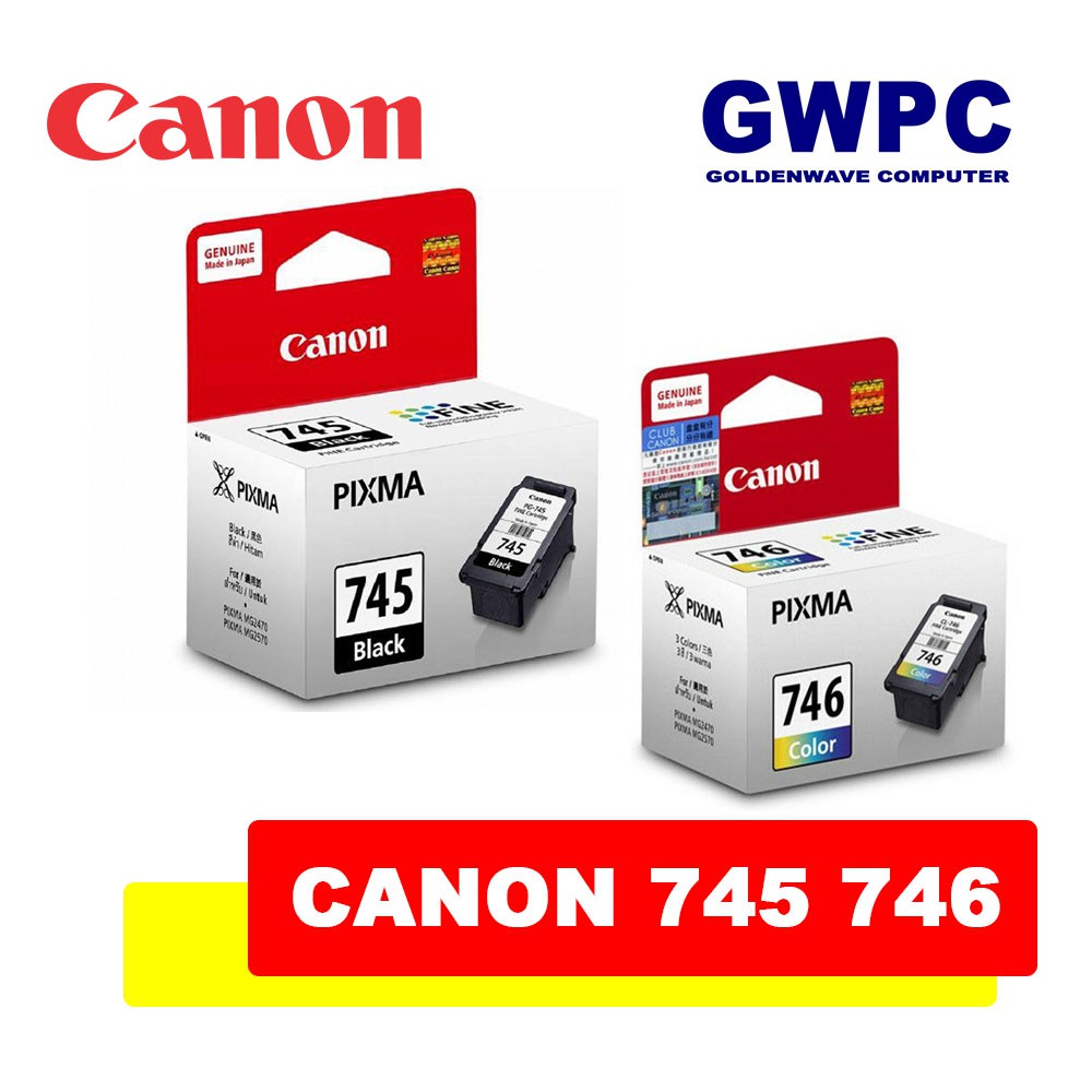 Canon PG745 CL746 Genuine Ink Cartridge 745 746 Shopee Philippines