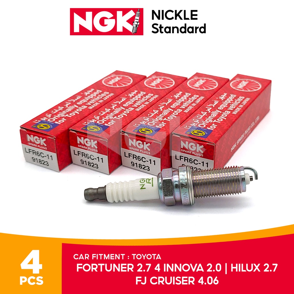 NGK LFR6C11 Standard Spark Plug for Toyota Innova 2.0 Hilux 2.7 Fortuner 2.7 FJ Cruiser 4.0