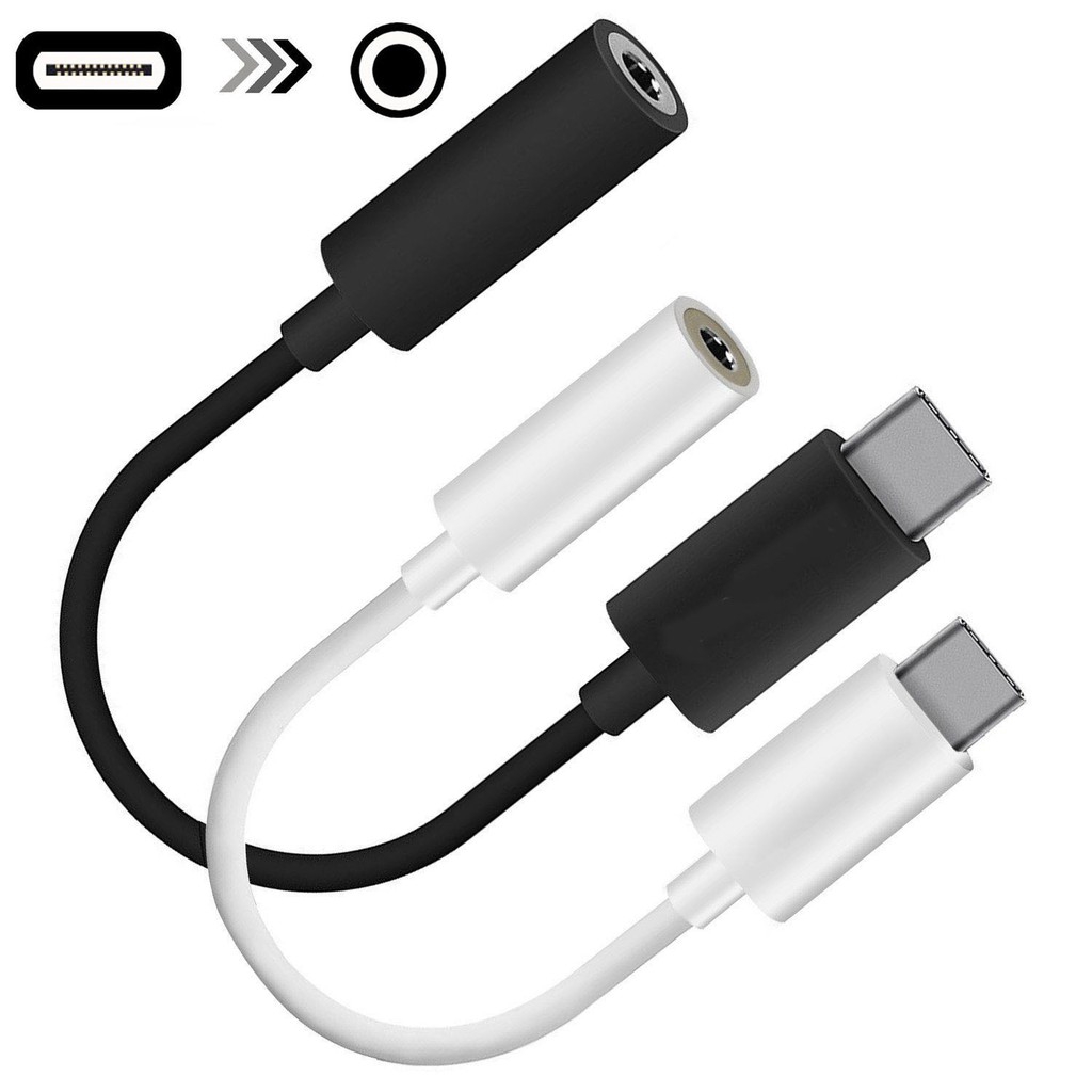 USB Type C to 3.5mm Headphone Jack Adapter AUX Cable | Shopee Philippines